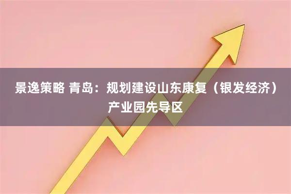 景逸策略 青岛：规划建设山东康复（银发经济）产业园先导区